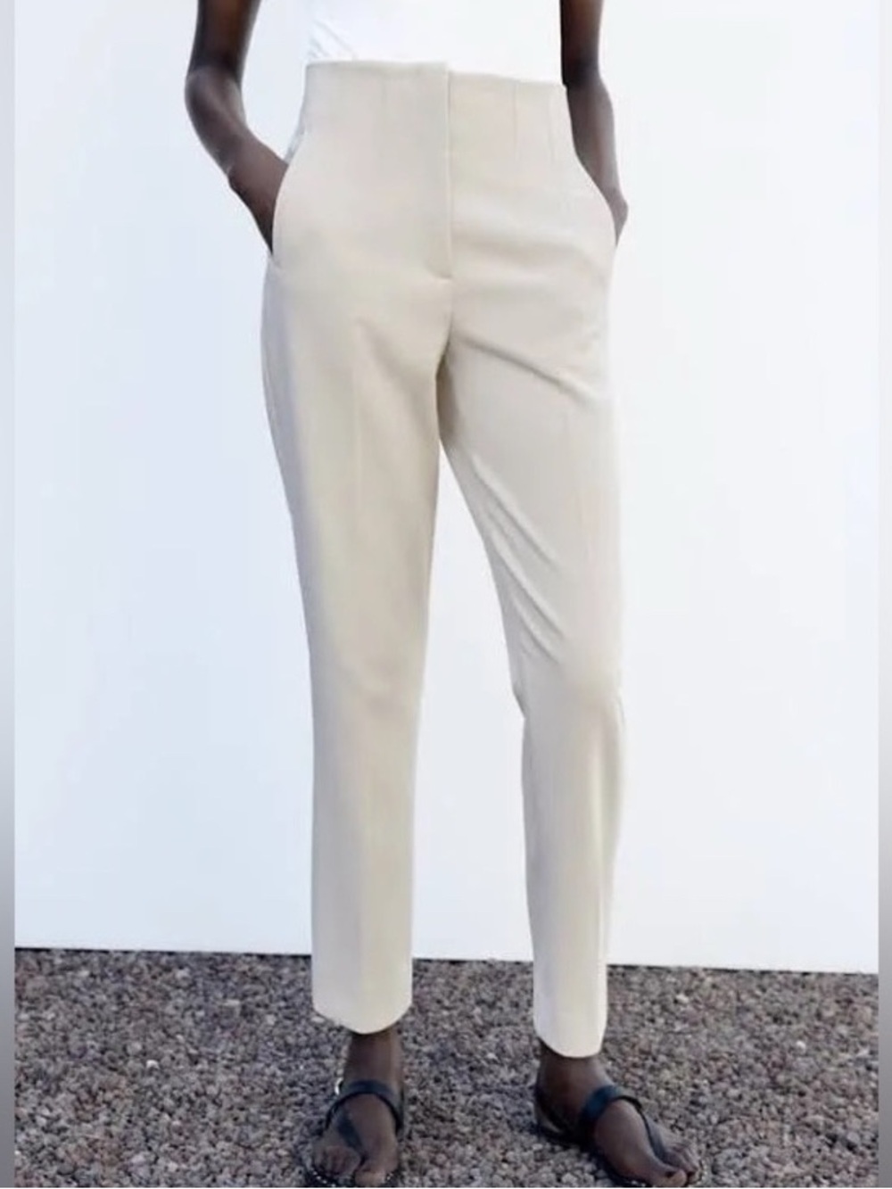 Zara High waist ankle length trousers